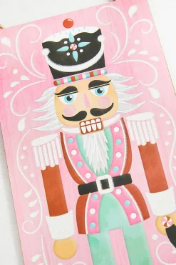 Decorator's Warehouse 12" Pink Red White Black Glitter Nutcracker Sign > Santa'S Sweet Shoppe|Christmas Decor