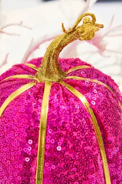 Decorator's Warehouse 10" Pink Sequin Pumpkin > Halloween|Halloween