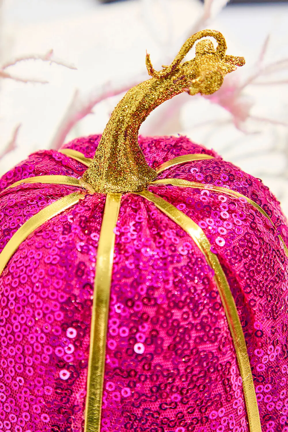 Decorator's Warehouse 10" Pink Sequin Pumpkin > Halloween|Halloween