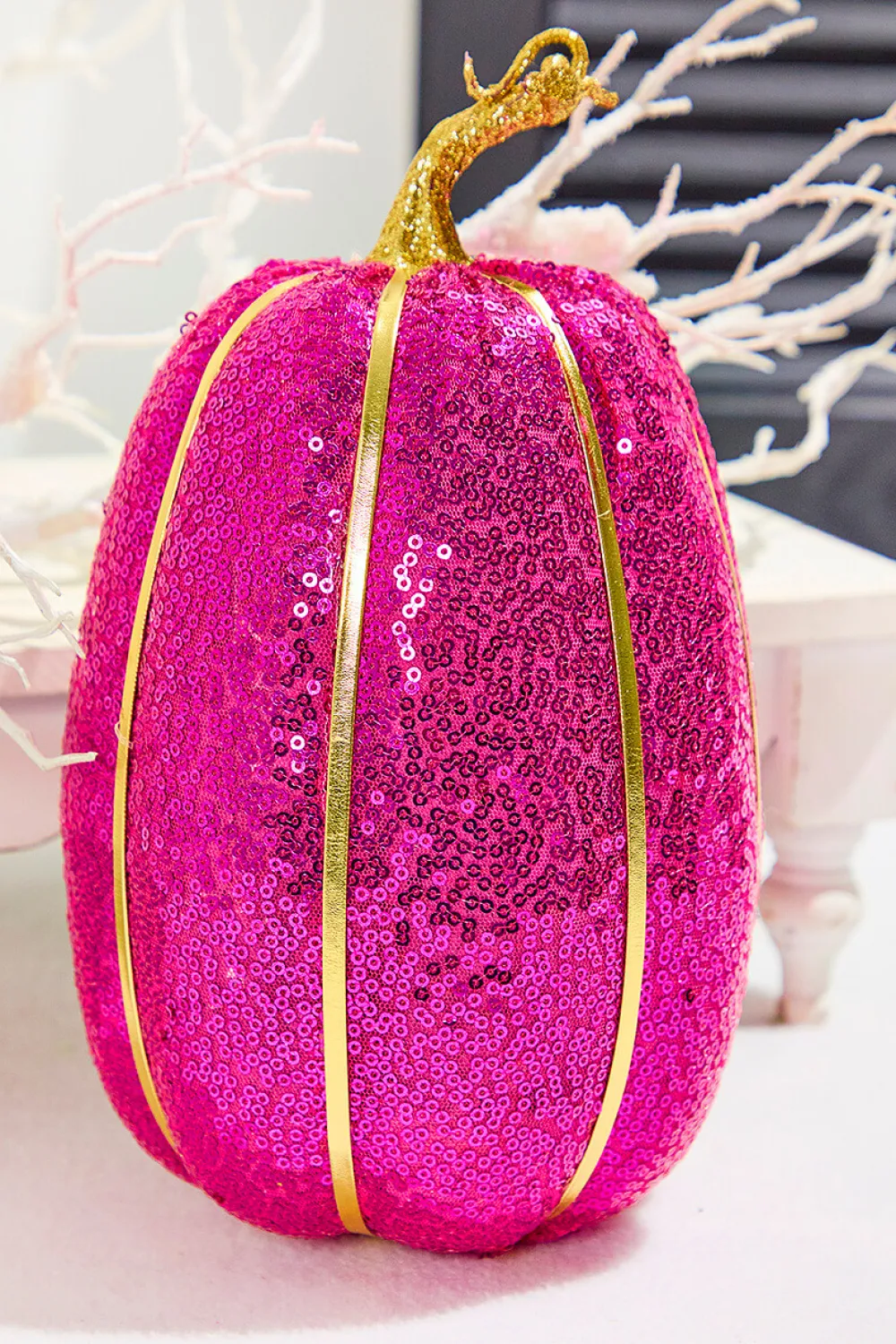 Decorator's Warehouse 10" Pink Sequin Pumpkin > Halloween|Halloween