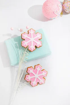 Decorator's Warehouse 28” Pink Snowflake Cookie Spray > Christmas Sprays|Christmas Decor