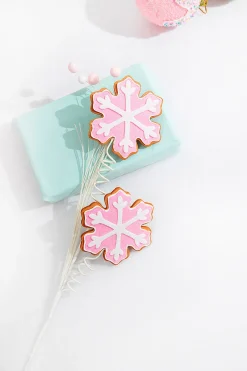 Decorator's Warehouse 28” Pink Snowflake Cookie Spray > Christmas Sprays|Christmas Decor