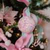 Decorator's Warehouse 4” Pink Sprinkle Ball Ornament > Christmas Decor|Valentine'S Decor