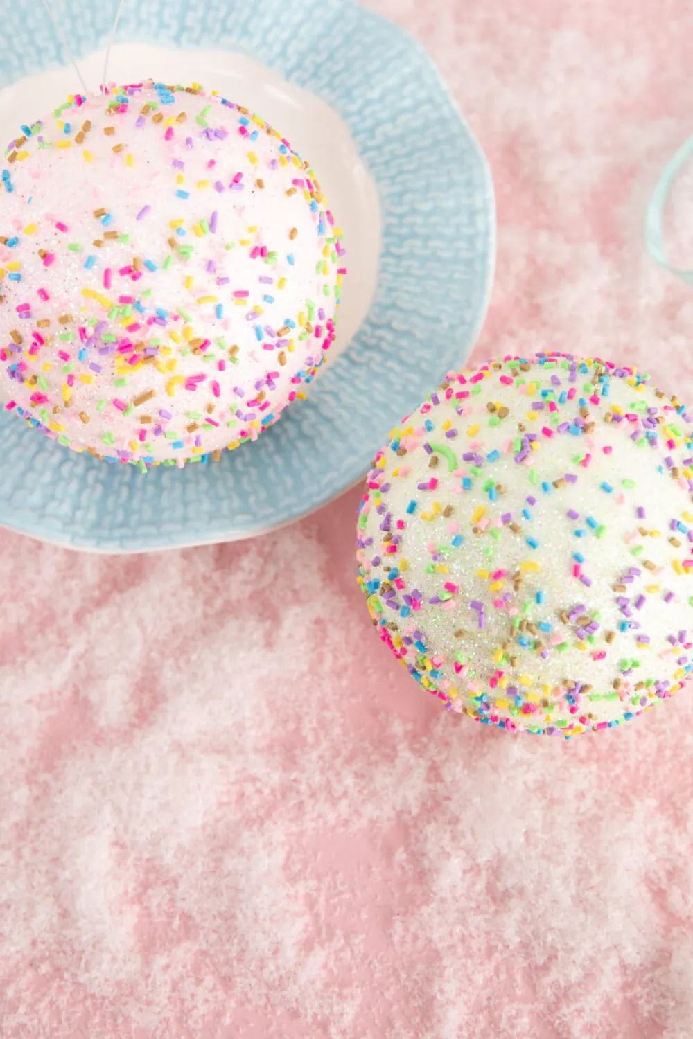 Decorator's Warehouse 4” Pink Sprinkle Ball Ornament > Christmas Decor|Valentine'S Decor