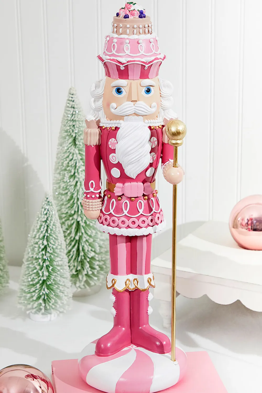 Decorator's Warehouse 21" Pink Sweet Shoppe Nutcracker > Best Sellers|Santa'S Sweet Shoppe