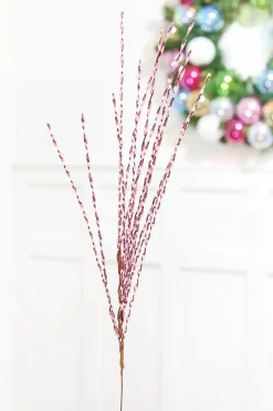 Decorator's Warehouse 32" Pink Twisted Grass Spray > Christmas Sale|Christmas Sprays