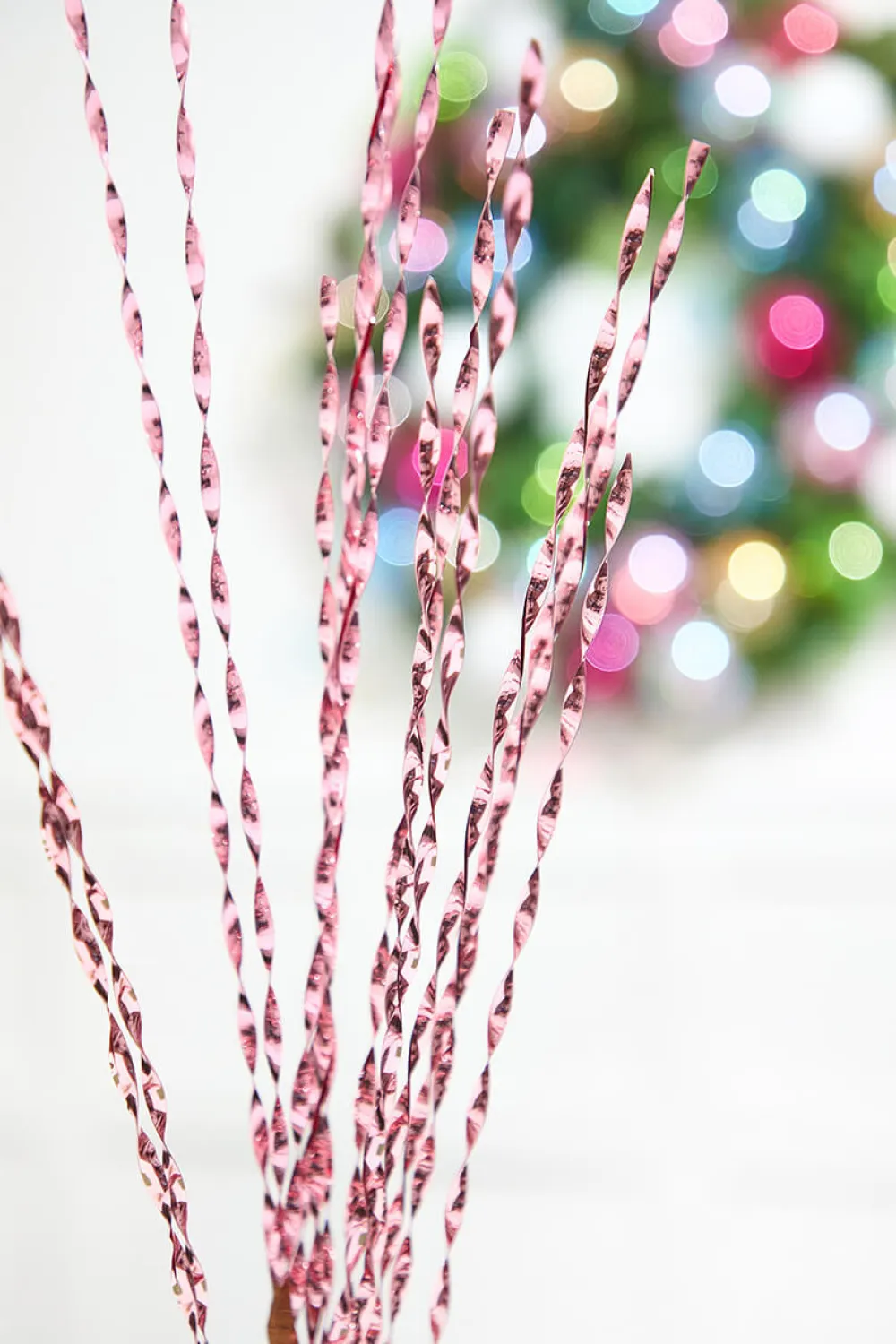 Decorator's Warehouse 32" Pink Twisted Grass Spray > Christmas Sale|Christmas Sprays