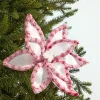 Decorator's Warehouse 22" Pink & White Candy with Snowglitter Poinsettia Stem > Christmas Decor|Valentine'S Decor
