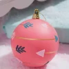 Decorator's Warehouse 4" Pink With Arrows Ball Ornament > Christmas Decor|Christmas Ornaments
