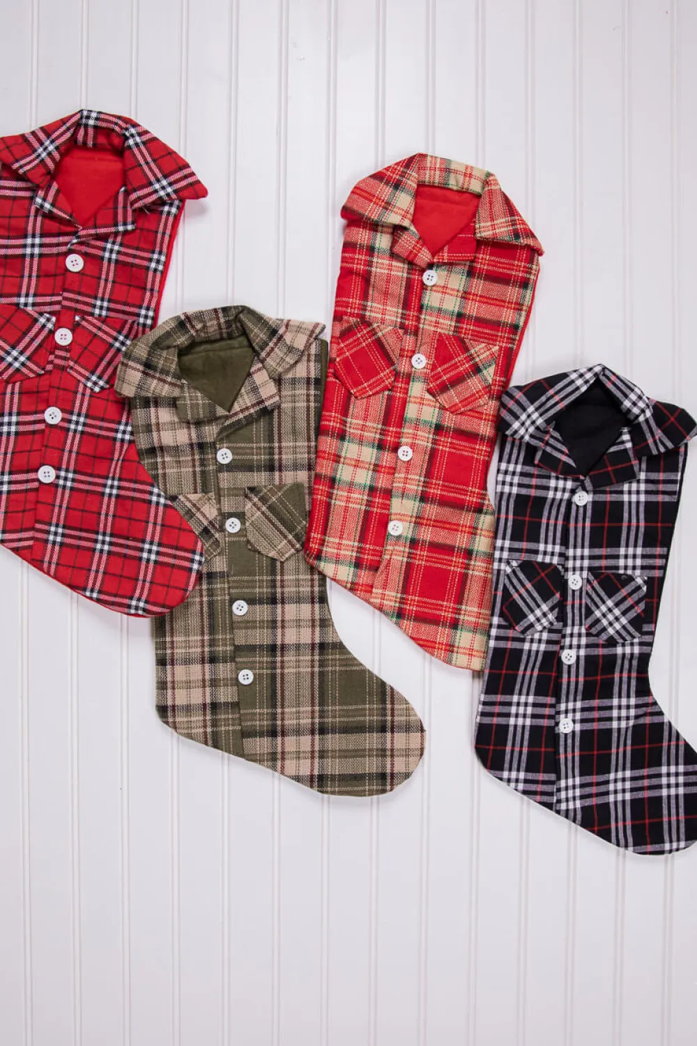 Decorator's Warehouse 20” Plaid Lumberjack Shirt Stocking > Christmas Textiles|Christmas Decor