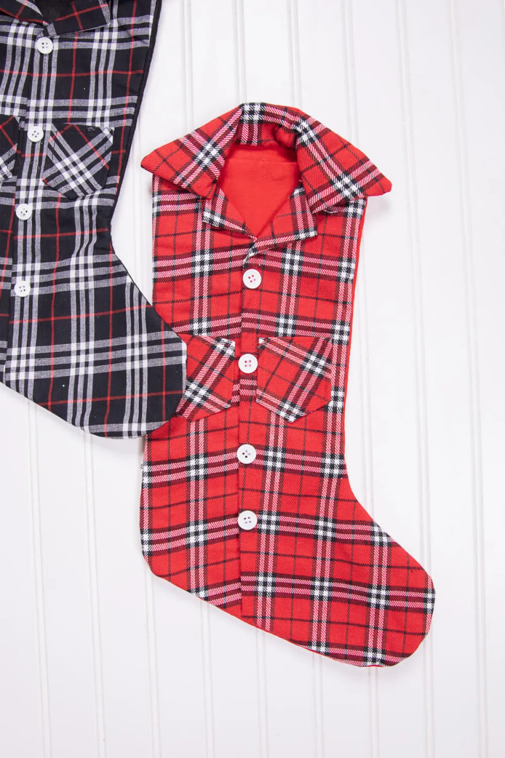 Decorator's Warehouse 20” Plaid Lumberjack Shirt Stocking > Christmas Textiles|Christmas Decor