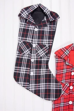 Decorator's Warehouse 20” Plaid Lumberjack Shirt Stocking > Christmas Textiles|Christmas Decor