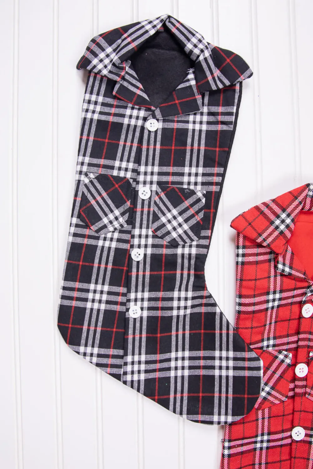 Decorator's Warehouse 20” Plaid Lumberjack Shirt Stocking > Christmas Textiles|Christmas Decor