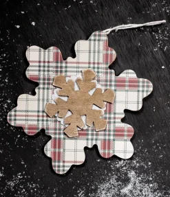 Decorator's Warehouse Plaid Snowflakes Christmas Ornaments > Christmas Sale|Christmas Decor