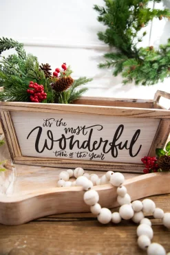 Decorator's Warehouse 16” Planter - It’s The Most Wonderful Time Of The Year > Cardinal|Christmas Accents