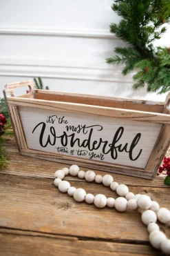 Decorator's Warehouse 16” Planter - It’s The Most Wonderful Time Of The Year > Cardinal|Christmas Accents