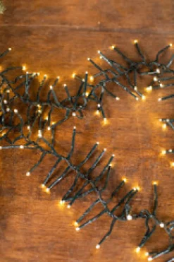 Decorator's Warehouse 25' Platinum Elite Cluster Lights - 760L Warm White (Black Cord) > Twinkle Cluster Lights|Twinkle Cluster Lights