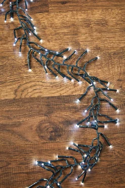Decorator's Warehouse 53' Platinum Elite Cluster Lights - 1560L Classic White (Green Cord) > Vintage Christmas Lights|Twinkle Cluster Lights