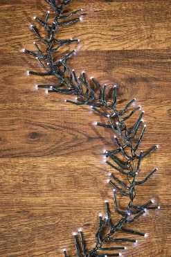 Decorator's Warehouse 53' Platinum Elite Cluster Lights - 1560L Cool White (Green Cord) > Vintage Christmas Lights|Twinkle Cluster Lights