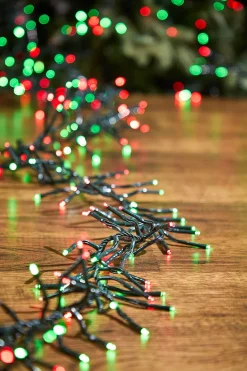 Decorator's Warehouse 25' Platinum Elite Cluster Lights - 760L Red & Green (Green Cord) > Vintage Christmas Lights|Twinkle Cluster Lights