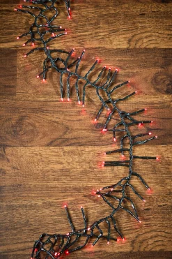Decorator's Warehouse 53' Platinum Elite Cluster Lights - 1560L Red (Green Cord) > Vintage Christmas Lights|Twinkle Cluster Lights