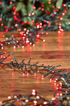 Decorator's Warehouse 53' Platinum Elite Cluster Lights - 1560L Red (Green Cord) > Vintage Christmas Lights|Twinkle Cluster Lights