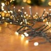 Decorator's Warehouse 25' Platinum Elite Cluster Lights - 760L Warm White (Green Cord) > White Christmas|Nutcracker