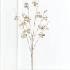 Decorator's Warehouse 36" Platinum Glitter Crabapple Spray > Christmas Sprays|Christmas Decor