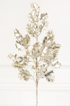 Decorator's Warehouse 27" Platinum Holly Berry Stem > Christmas Decor|Christmas Sprays