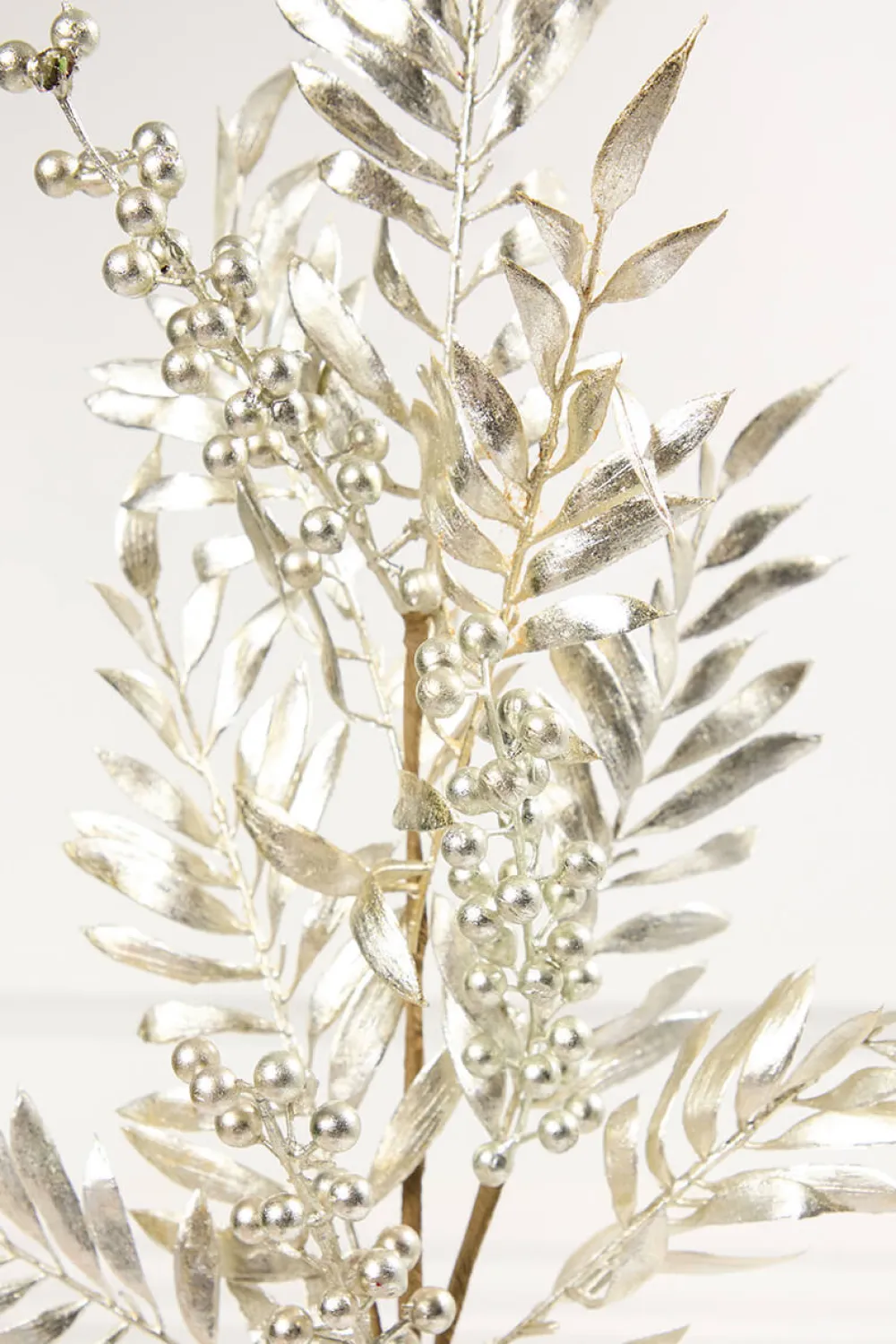 Decorator's Warehouse 30" Platinum Metallic Pepperberry Stem > Gold & Champagne|Natural Elegance