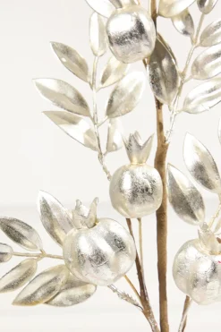 Decorator's Warehouse 26" Platinum Metallic Pomegranate Stem > Christmas Sprays|Christmas Decor