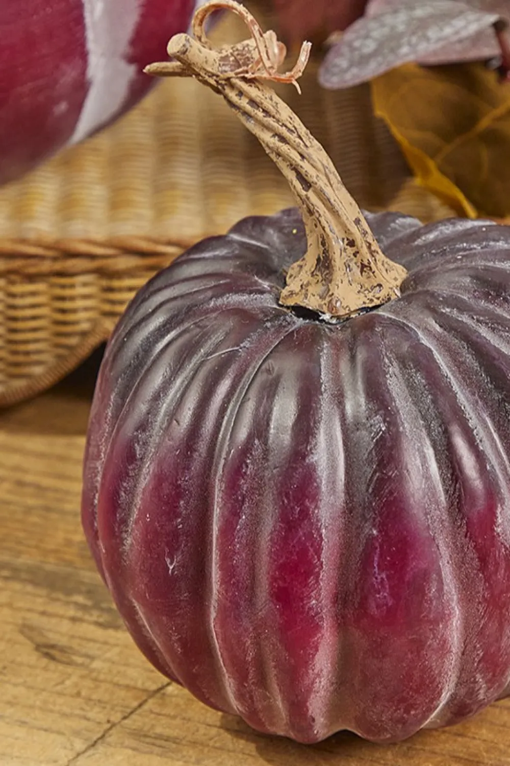 Decorator's Warehouse 6" Plum Harvest Vine Pumpkin > Fall Decor|Fall Decor