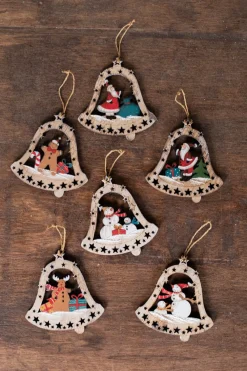 Decorator's Warehouse 4" Plywood Bell Ornament > Christmas Ornaments|Christmas Ornaments