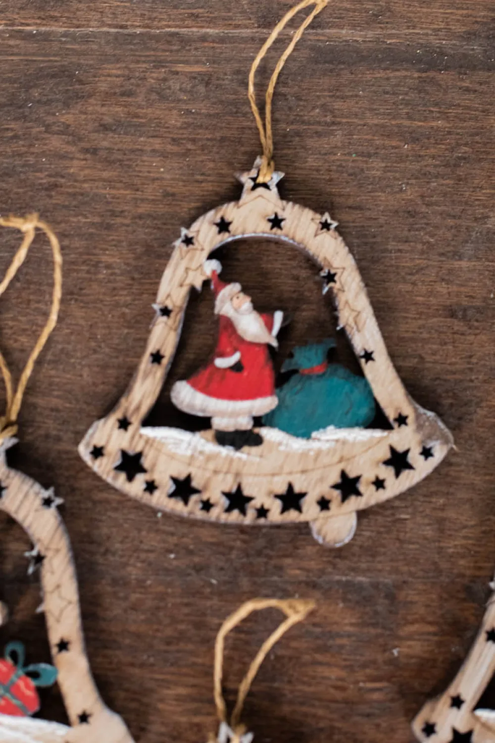 Decorator's Warehouse 4" Plywood Bell Ornament > Christmas Ornaments|Christmas Ornaments