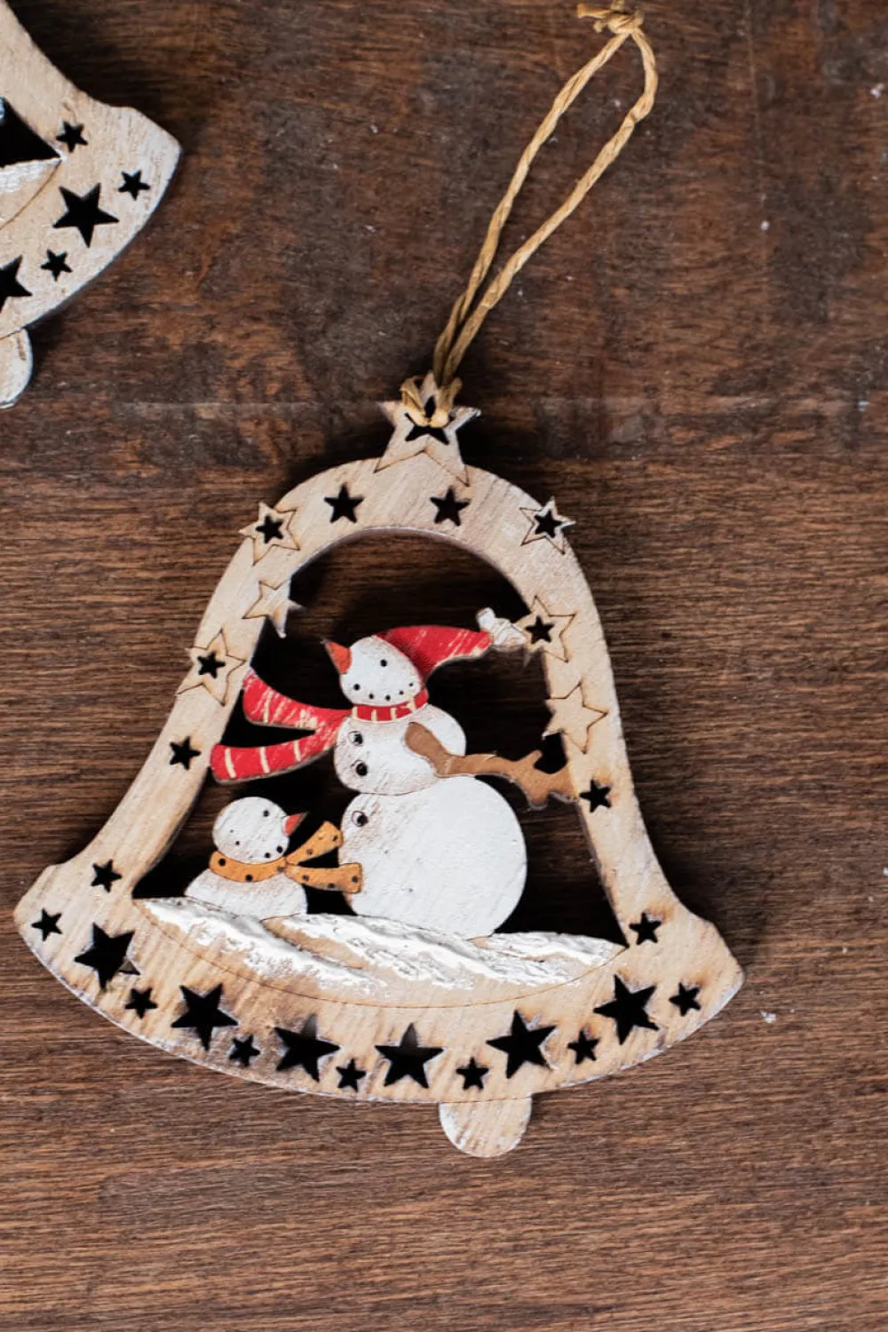 Decorator's Warehouse 4" Plywood Bell Ornament > Christmas Ornaments|Christmas Ornaments