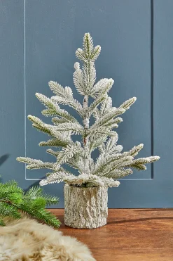Decorator's Warehouse 18" Potted Noble Fir Tree with Snow > Tabletop & Accent Trees|Christmas Decor