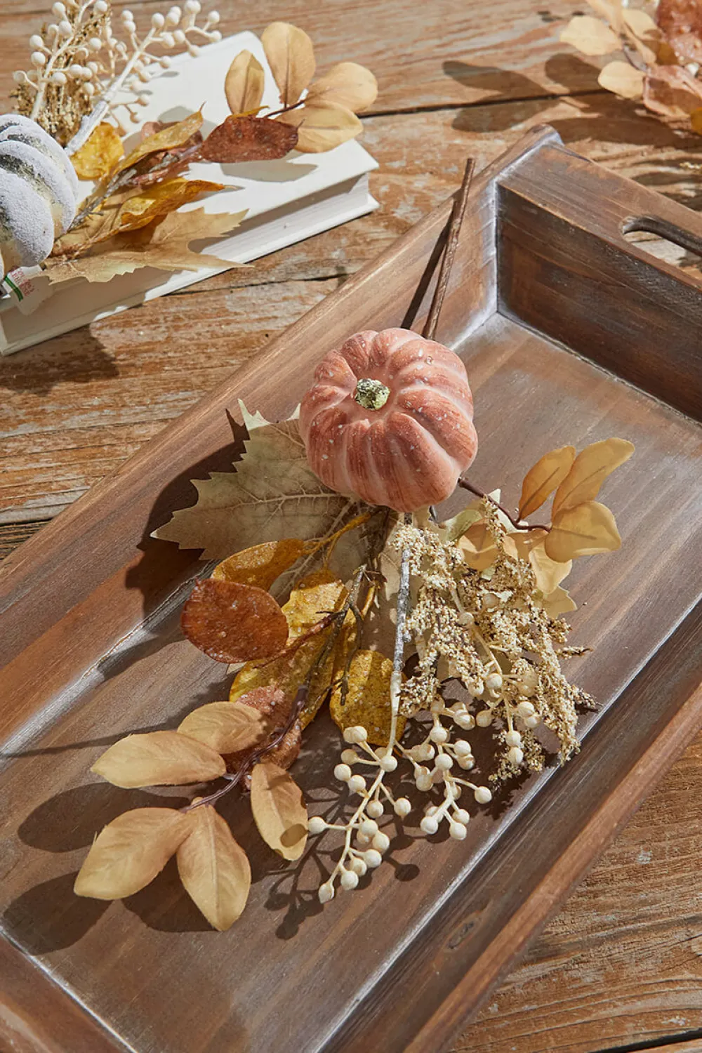 Decorator's Warehouse 16” Pumpkin & Berries Pick > Fall Decor|Fall Decor