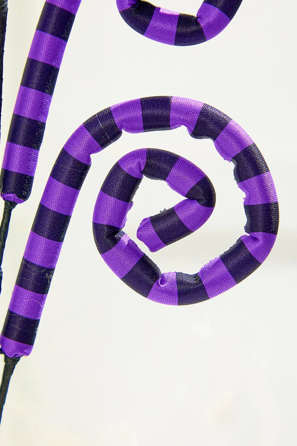 Decorator's Warehouse 26" Purple and Black Striped Curly Spray > Halloween|Halloween