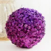 Decorator's Warehouse 4.5" Purple Glamour Sequin Ball Ornament > Retro Brites|Christmas Decor
