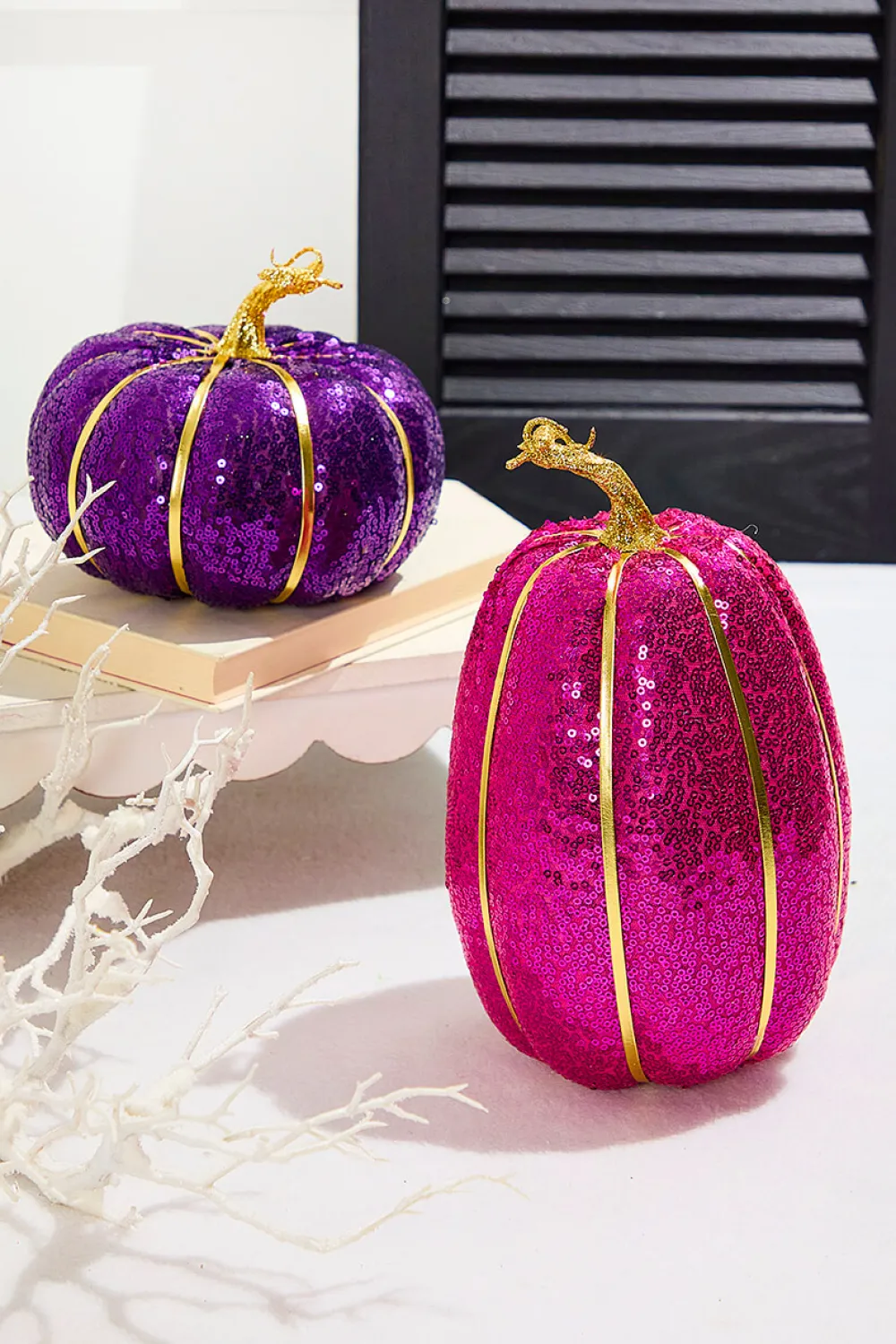 Decorator's Warehouse 7" Purple Sequin Pumpkin > Halloween|Halloween