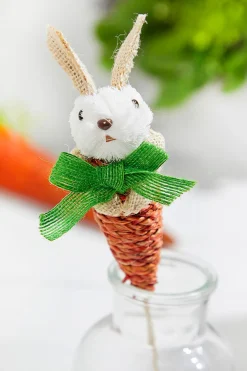 Decorator's Warehouse 13.75" Rabbit Carrot Spray > Easter Decor|Easter Decor