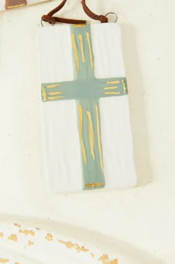 Decorator's Warehouse Raised Cross Ornament > Christmas Decor|Nativity Ornaments