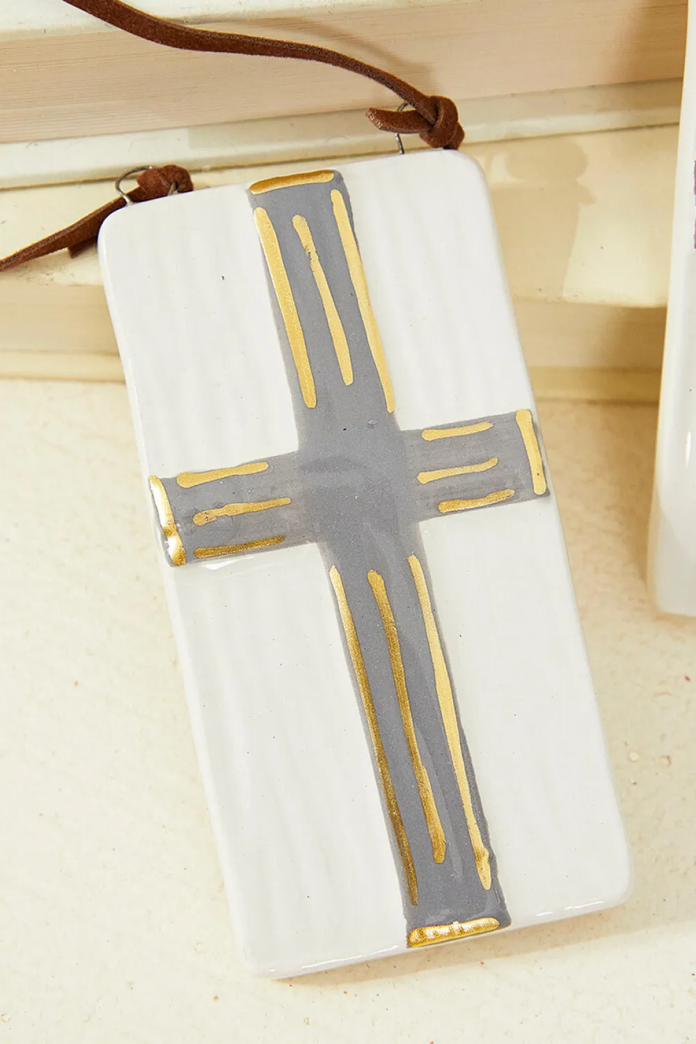 Decorator's Warehouse Raised Cross Ornament > Christmas Decor|Nativity Ornaments