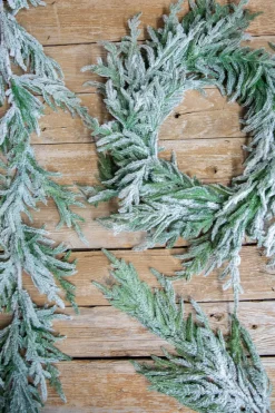 Decorator's Warehouse 38” Real Touch Flocked Norfolk Spray > Natural Greenery|Christmas Sprays