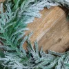 Decorator's Warehouse 24” Real Touch Flocked Norfolk Wreath > Natural Greenery|Christmas Decor