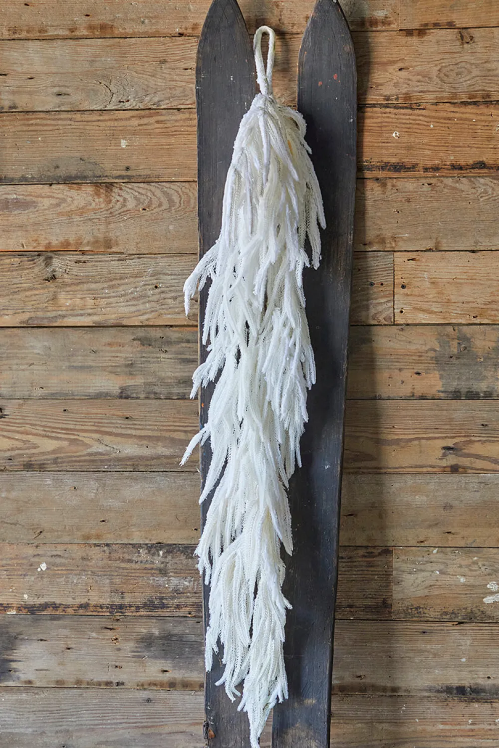 Decorator's Warehouse 48” Real Touch Flocked White Norfolk Garland > Real Touch Garlands|Natural Greenery