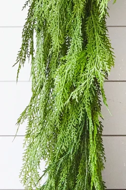 Decorator's Warehouse 48" Real Touch Lebanon Cedar Dripping Garland > Believe|Natural Greenery