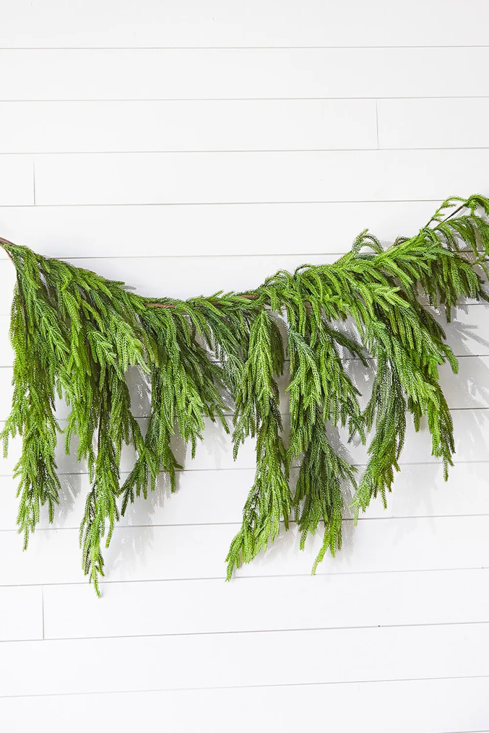 Decorator's Warehouse 47" Real Touch Norfolk Pine Dripping Garland > Believe|Natural Greenery