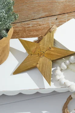 Decorator's Warehouse 9” Reclaimed Wood Star Ornament > Christmas Sale|Christmas Decor