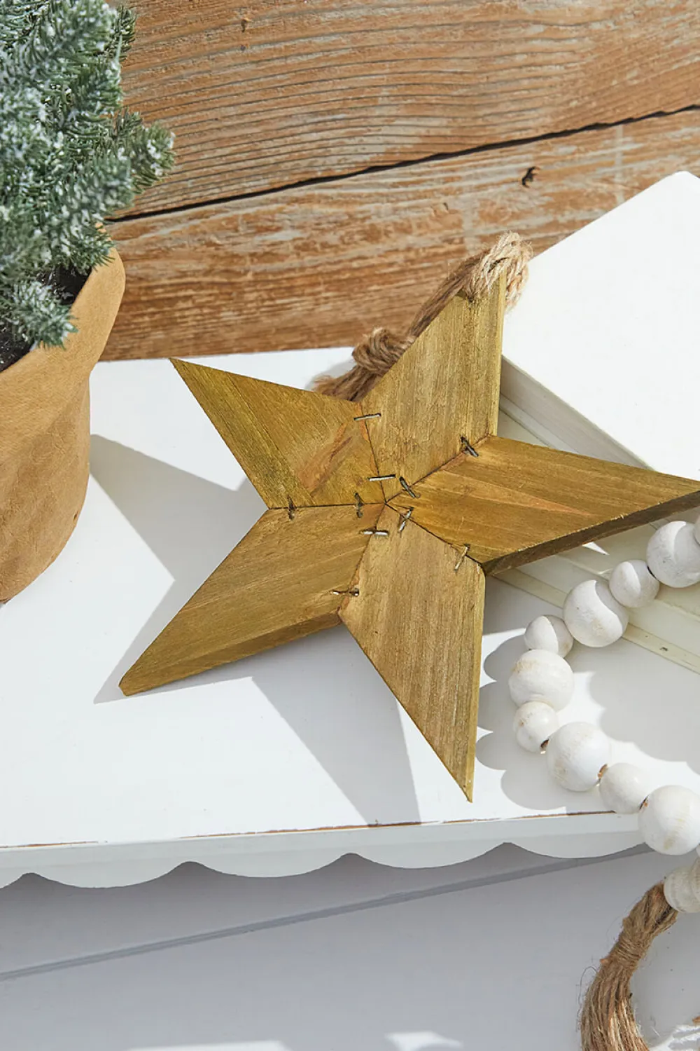 Decorator's Warehouse 9” Reclaimed Wood Star Ornament > Christmas Sale|Christmas Decor
